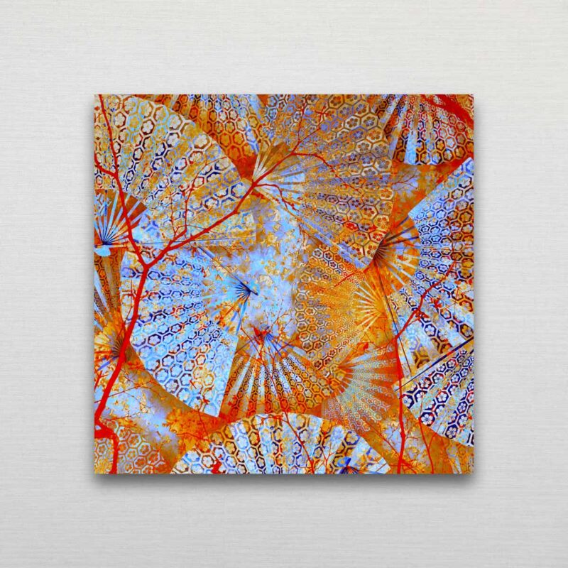 Blue Fans and Red Maple